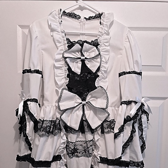 Kawaii Sweet Lolita Dress (handmade) - Picture 3 of 4